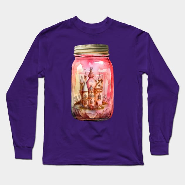 Jar Castle Long Sleeve T-Shirt by ginkelmier@gmail.com